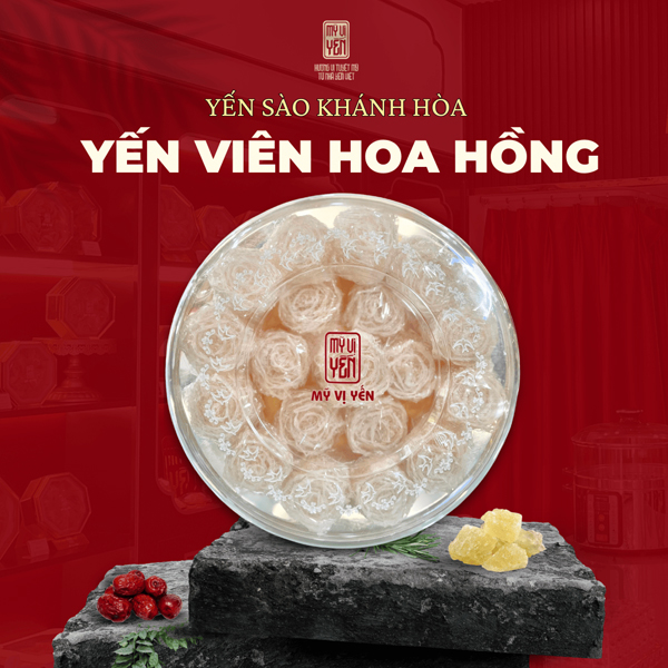 Yến viên hoa hồng tinh chế – yến sào làm đẹp dưỡng da